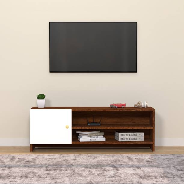 Flipkart Perfect Homes Modern Engineered Wood TV Unit with Open & Closed Storage for Living Room Engineered Wood TV Entertainment Unit