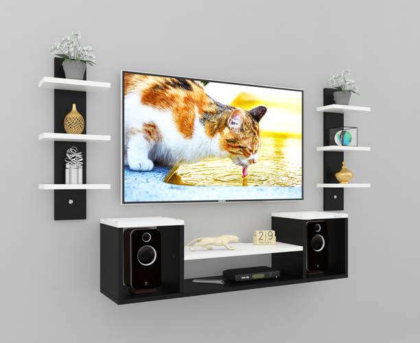 MACWUD Nicco Engineered Wood Wall Mount TV Entertainment Unit Engineered Wood TV Entertainment Unit