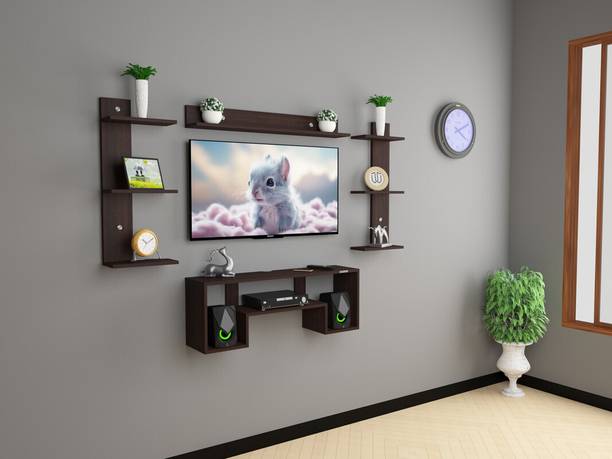 ERAWUD Tv Cabinate/TV Unit For Living Room/Wall Mount Tv Panel 32 Inch Engineered Wood TV Entertainment Unit