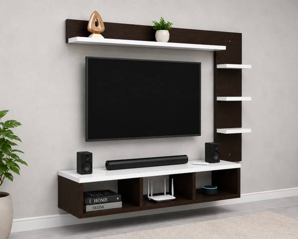MD Furniturs Artival Premium Entertainment Series 32 INCH C SHAPE Engineered Wood TV Entertainment Unit