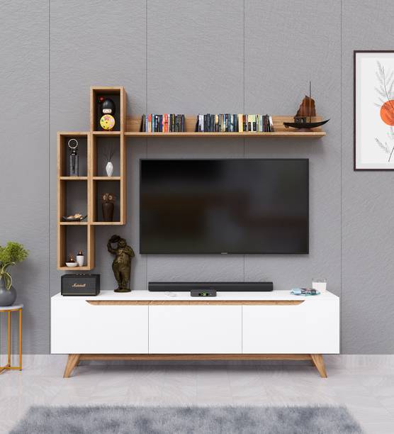Spyder Craft Matte Finish TV Entertainment Unit Tv Stand And Decore Engineered Wood TV Entertainment Unit