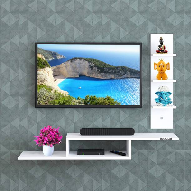 Odestar Odestar Engineered Wood TV Entertainment Unit Set Top Box Stand, Mounted TV Unit Engineered Wood TV Entertainment Unit