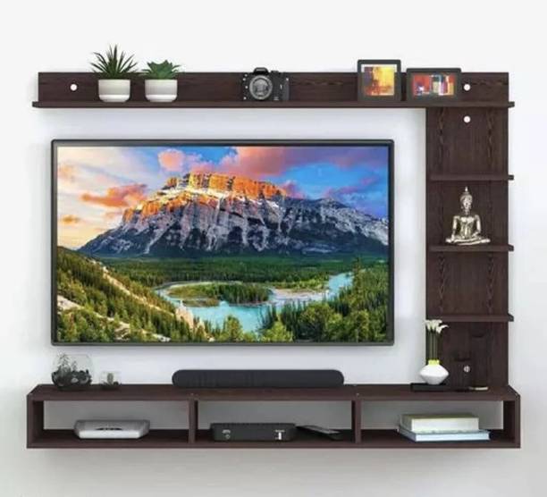 Artival Crafts TV Cabinet with Storage | Wooden TV Console for Set Top Box & Décor {BROWN} Engineered Wood TV Entertainment Unit