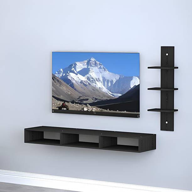 Livster Wooden TV Entertainment Unit Wall Mounted for Home, Bedroom Engineered Wood TV Entertainment Unit