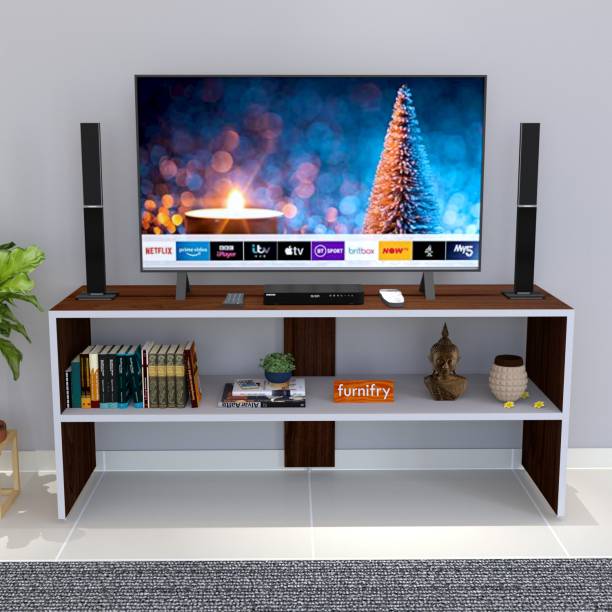 Furnifry TV Stand Cabinet/Storage Unit/Set-Top Box Stand for Home/TV Table Centre Unit Engineered Wood TV Entertainment Unit