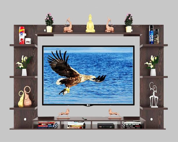 TheGoodLuck 32 to 43 inches Wooden TV Cabinet Stand Wall Unit Showcase Panel Engineered Wood TV Entertainment Unit
