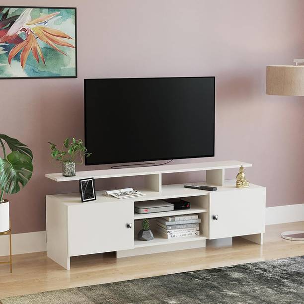 FORKTAIL Engineered Wood Tv Unit for Living Room Floor Standing Tv Cabinet Engineered Wood TV Entertainment Unit