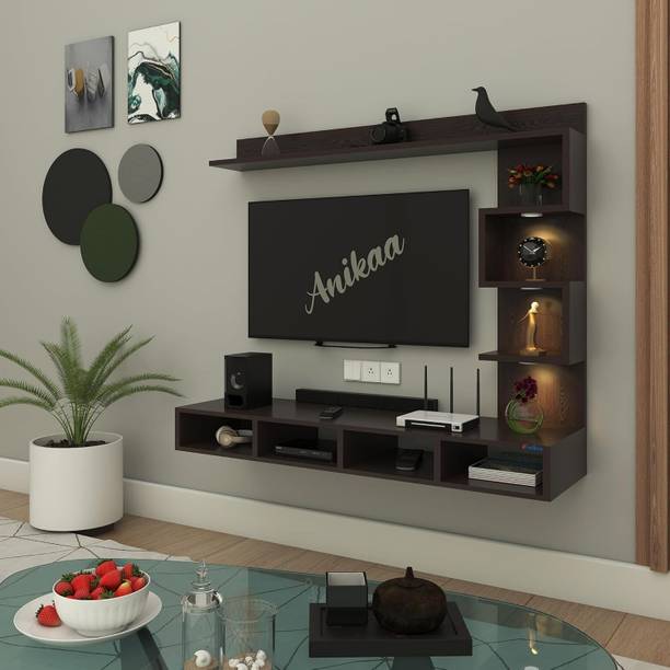 ANIKAA Wall TV Cabinet 55 inches tv Engineered Wood TV Entertainment Unit