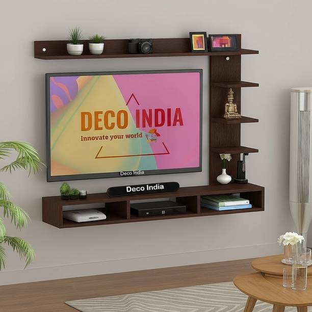 Deco India Engineered Wood Wall Mount TV Unit/TV Stand/TV Cabinet TV Entertainment Unit Engineered Wood TV Entertainment Unit