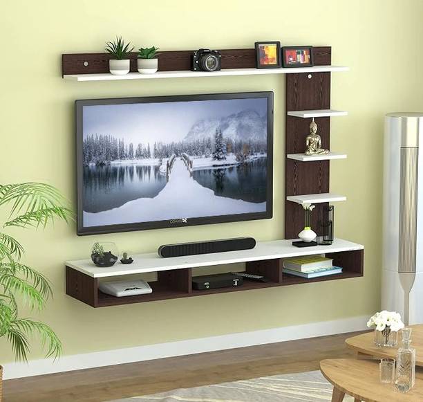 SNQ Engineered Wood Wall Mount tv unit, tv stand Engineered Wood TV Entertainment Unit