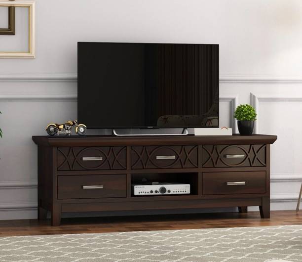 Flipkart Perfect Homes Rosewood (Sheesham) Solid Wood TV Entertainment Unit