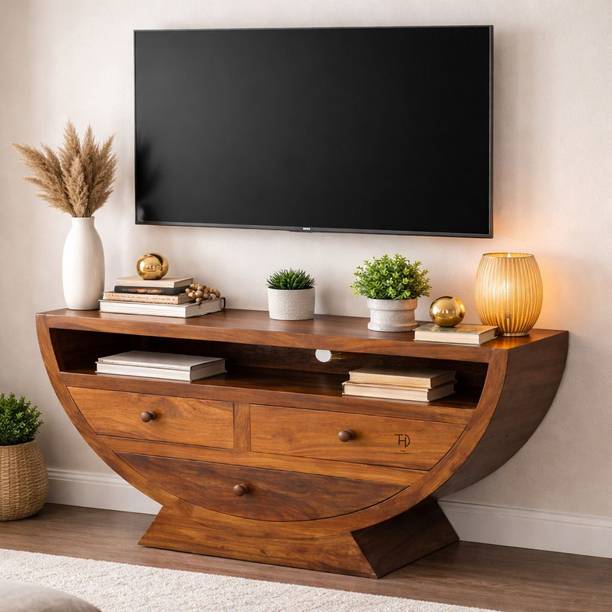 FLYWOOD SCB-1441 Solid Wood TV Entertainment Unit