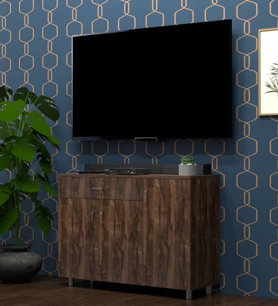 BLACKWOODS TV Unit With Storage Shelves & Drawer Upto 45 Inches free assembly by Brand Engineered Wood TV Entertainment Unit