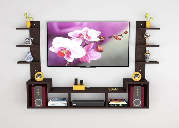 WonderWood Tv Cabinet 32 inch Brown Engineered Wood TV Entertainment Unit
