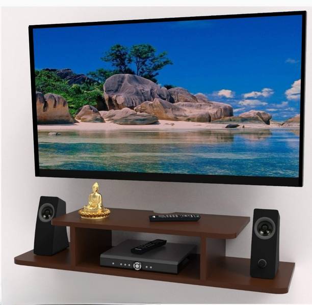 Firebees FireBees Wooden Wall Mounted TV Entertainment Unit Set Top Box Stand Engineered Wood TV Entertainment Unit
