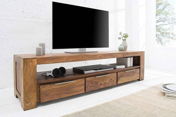 Allie Wood Rosewood (Sheesham) Engineered Wood TV Entertainment Unit