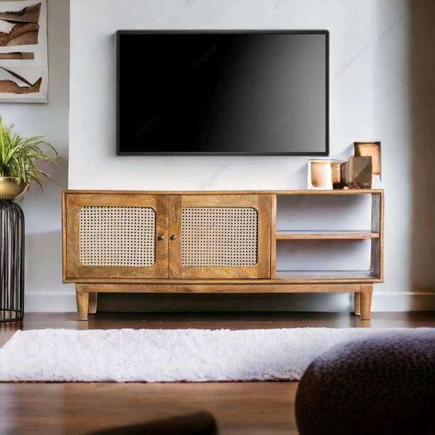 WoodMart Solid Wood TV Entertainment Unit