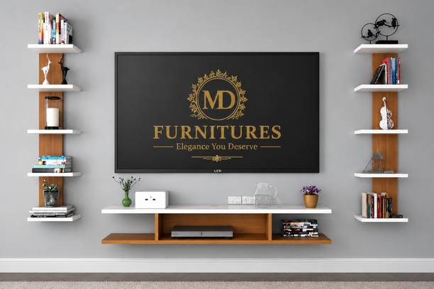 MD Furniturs Tv Cabinet 55 inches Engineered Wood TV Entertainment Unit