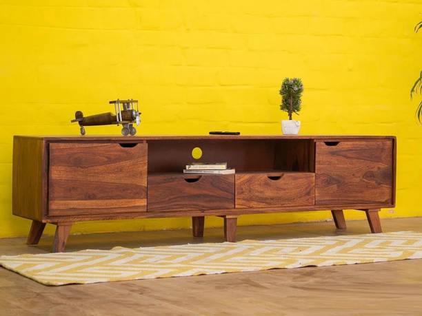 Devsignature Sheesham Wood Tv Entertainment Unit/Wooden Tv Unit For Living Room/Home Solid Wood TV Entertainment Unit
