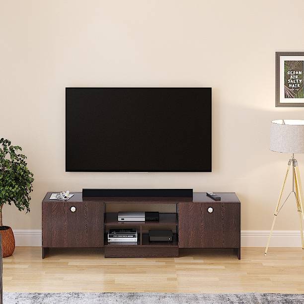 FURNEASER Salvi Tv Cabinet with Storage, Tv Rack, Table, Stand, Console, Engineered Wood TV Entertainment Unit