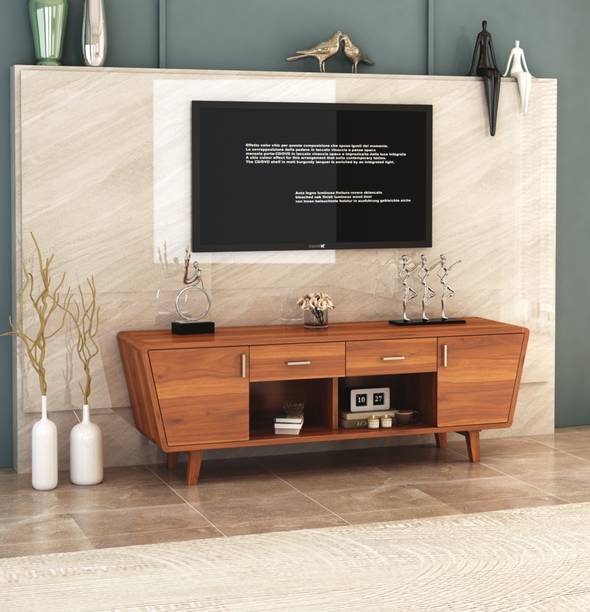 Devsignature Sheesham Wood Tv Entertainment Unit/Wooden Tv Unit For Living Room/Home Solid Wood TV Entertainment Unit