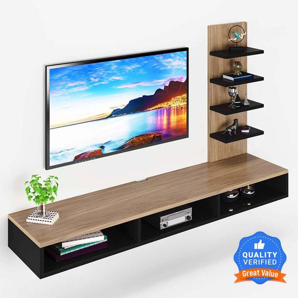 Flipkart Perfect Homes Studio Wooden Wall Mounted TV Stand/TV Entertainment Unit/TV Cabinet Engineered Wood TV Entertainment Unit