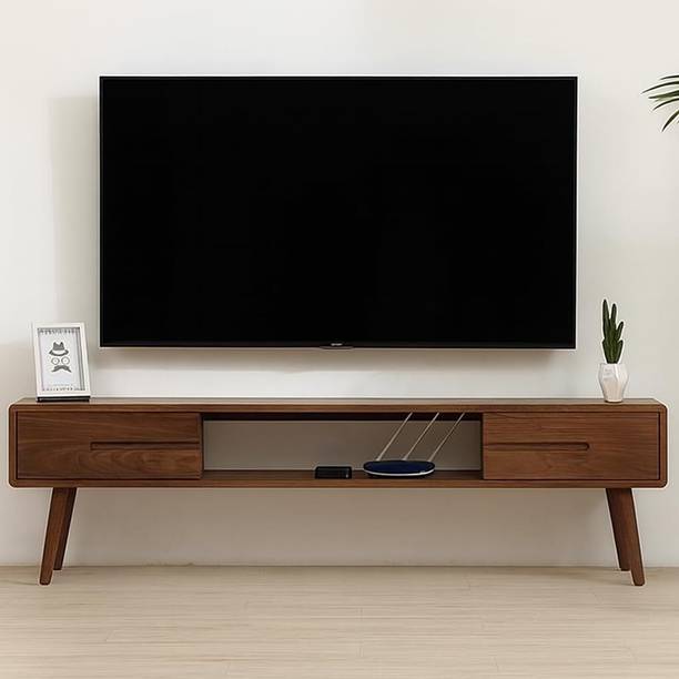 Streemcraft Solid Wood Entertainment Tv Unit for Living Room Solid Wood TV Entertainment Unit