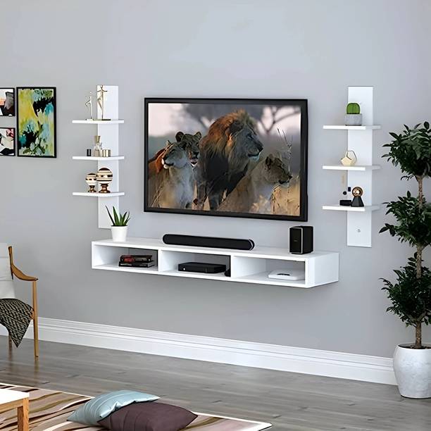 Artival Crafts Engineered Wood tv unit with white or balck color Engineered Wood TV Entertainment Unit