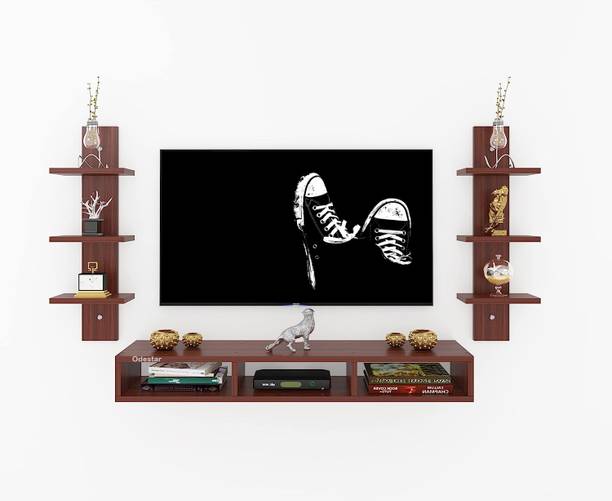 Odestar Odestar Engineered Wood TV Entertainment Unit Set Top Box Stand, Mounted TV Unit Engineered Wood TV Entertainment Unit