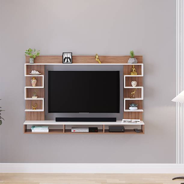 FURNEASER Cabiar Wall Mount Tv Unit, Set Top Box Stand, Rack, Shelf, Engineered Wood TV Entertainment Unit