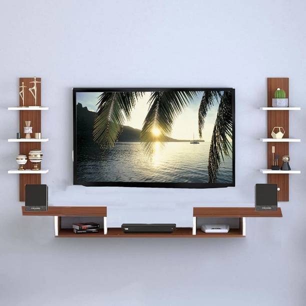 icrush New Eagle Eye TV Unit with Shelves for Display Upto 55 Inches Engineered Wood Engineered Wood TV Entertainment Unit
