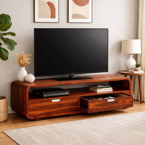 FLYWOOD SCB-1436 Solid Wood TV Entertainment Unit