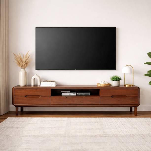 FLYWOOD SCB-1457 Solid Wood TV Entertainment Unit