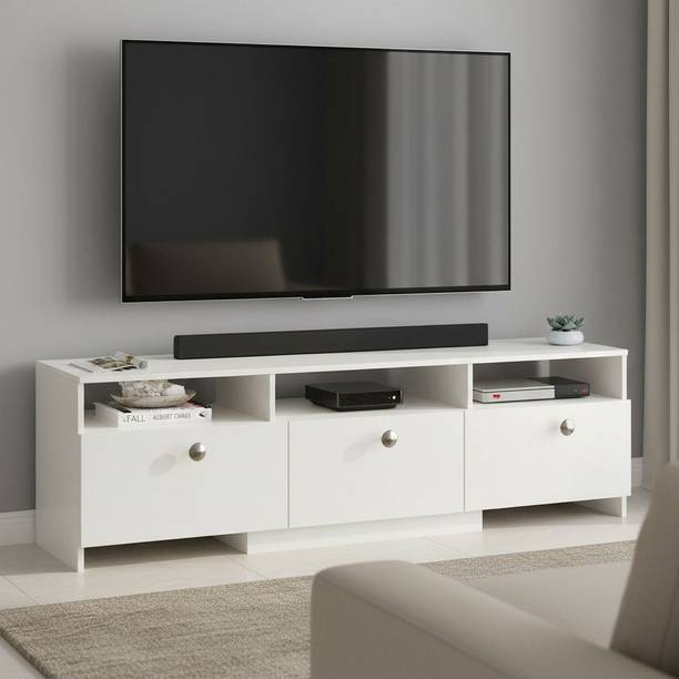 FURNEASER Mansor Tv Cabinet for 65, Unit, Stand, Rack, Table, Engineered Wood TV Entertainment Unit