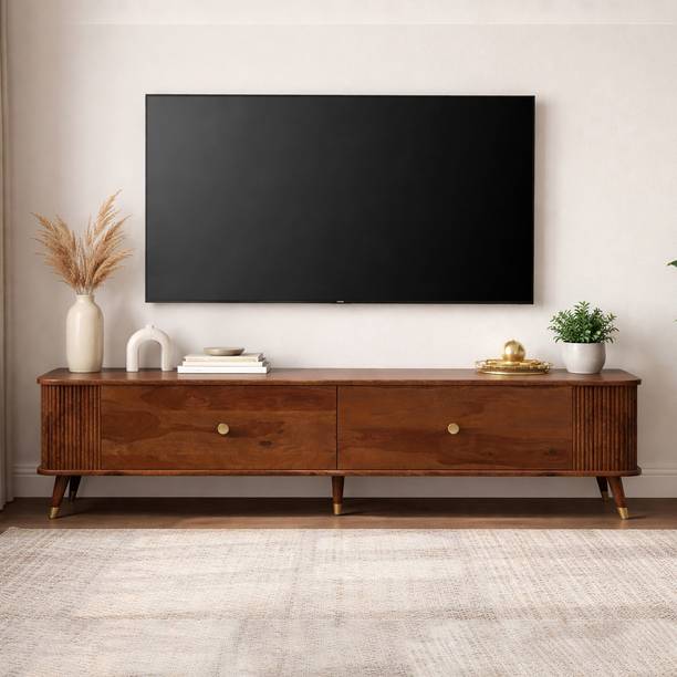 FLYWOOD SCB-1456 Solid Wood TV Entertainment Unit