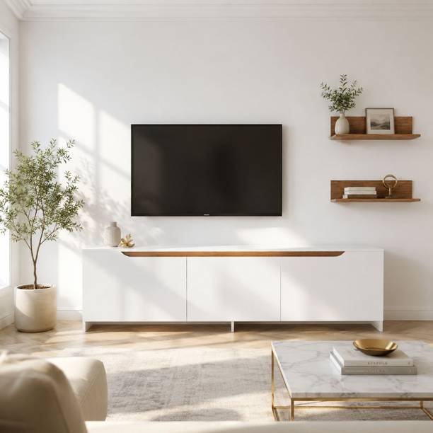 Flipkart Perfect Homes Matte Finish TV Entertainment Unit Tv Stand And Decore Engineered Wood TV Entertainment Unit