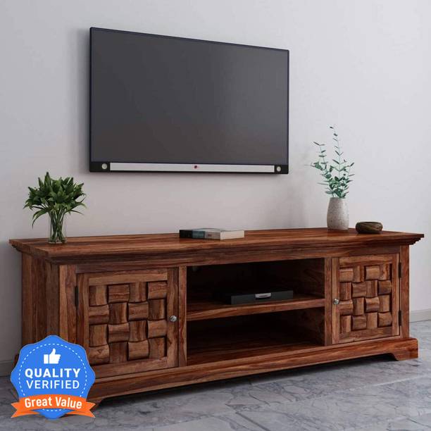 Flipkart Perfect Homes Sheesham Solid Wood Solid Wood TV Entertainment Unit