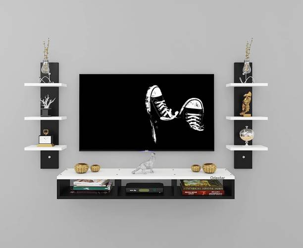 Odestar Odestar Engineered Wood TV Entertainment Unit Set Top Box Stand, Mounted TV Unit Engineered Wood TV Entertainment Unit