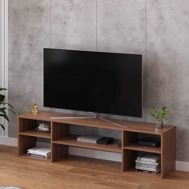WOODWIDER Morgan Floor TV Cabinet Stand Rack Table, Engineered Wood TV Entertainment Unit