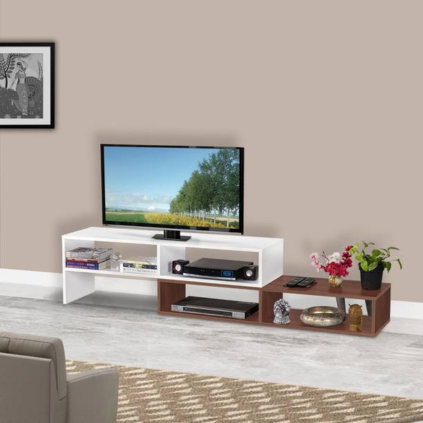 Delite Kom Olaf Engineered Wood TV Entertainment Unit Finish Color - Acacia Dark_White, DIY(Do-It-Yourself)
