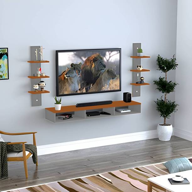 ALBABA AL - BABA Entertainment Unit in Engineered Wood MDF Engineered Wood TV Entertainment Unit