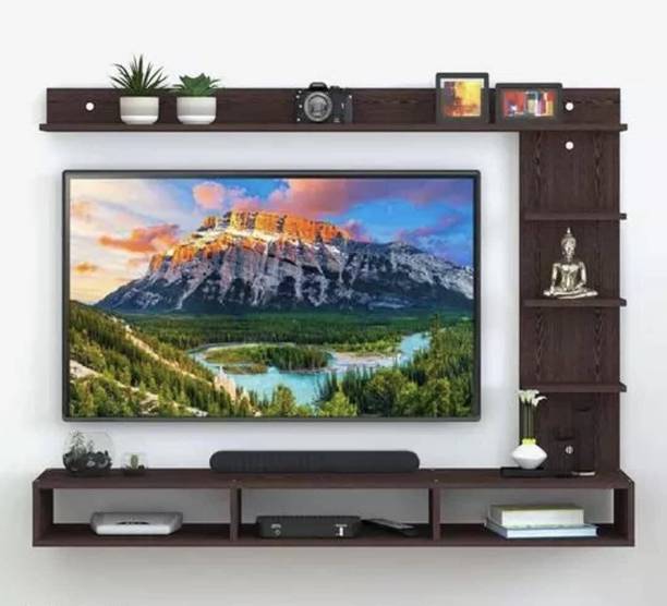 MD Furniturs 39 INCH BROWN CABINET Engineered Wood TV Entertainment Unit