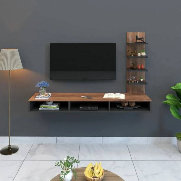 PepperWood Engineered Wood TV Entertainment Unit, Wall Mounted TV Unit Engineered Wood TV Entertainment Unit