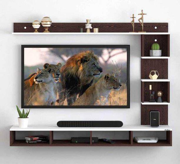 Ankitcrafts Space Saver Wall Mount TV Stand Engineered Wood TV Entertainment Unit