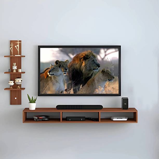 Livster Modern Wooden MDF TV Unit with Storage Management for Living Room Engineered Wood TV Entertainment Unit