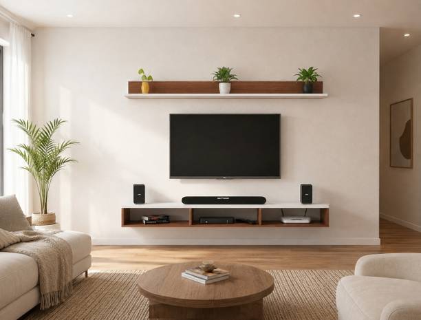 MD Furniturs Modern Floating TV Unit Series 39 Inch Engineered Wood TV Entertainment Unit