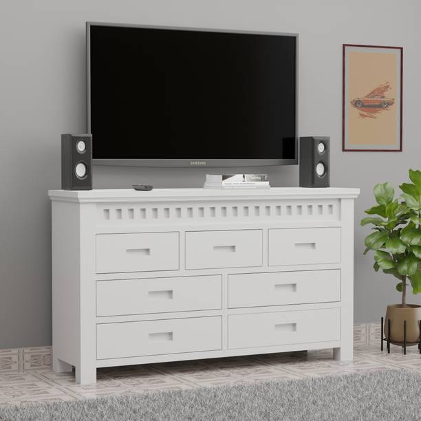 BAGARI ARTS Solid Wood Cabinet Drawer | Sideboard With Storage For Living Room | Bedroom Solid Wood Free Standing Chest of Drawers