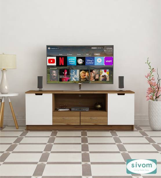SIVOM Morgan Multipurpose TV Unit fits upto 43 inch with Storage Engineered Wood TV Entertainment Unit