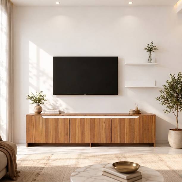 Spyder Craft Matte Finish TV Entertainment Unit Tv Stand And Decore Engineered Wood TV Entertainment Unit