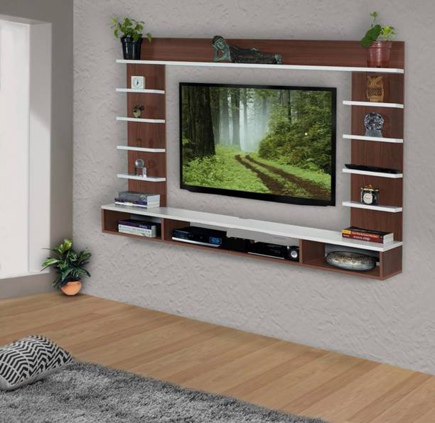 PICKWOOD Stark Set Top Box Stand/TV Cabinet with Shelves for Display Unit Bed Living Room Engineered Wood TV Entertainment Unit